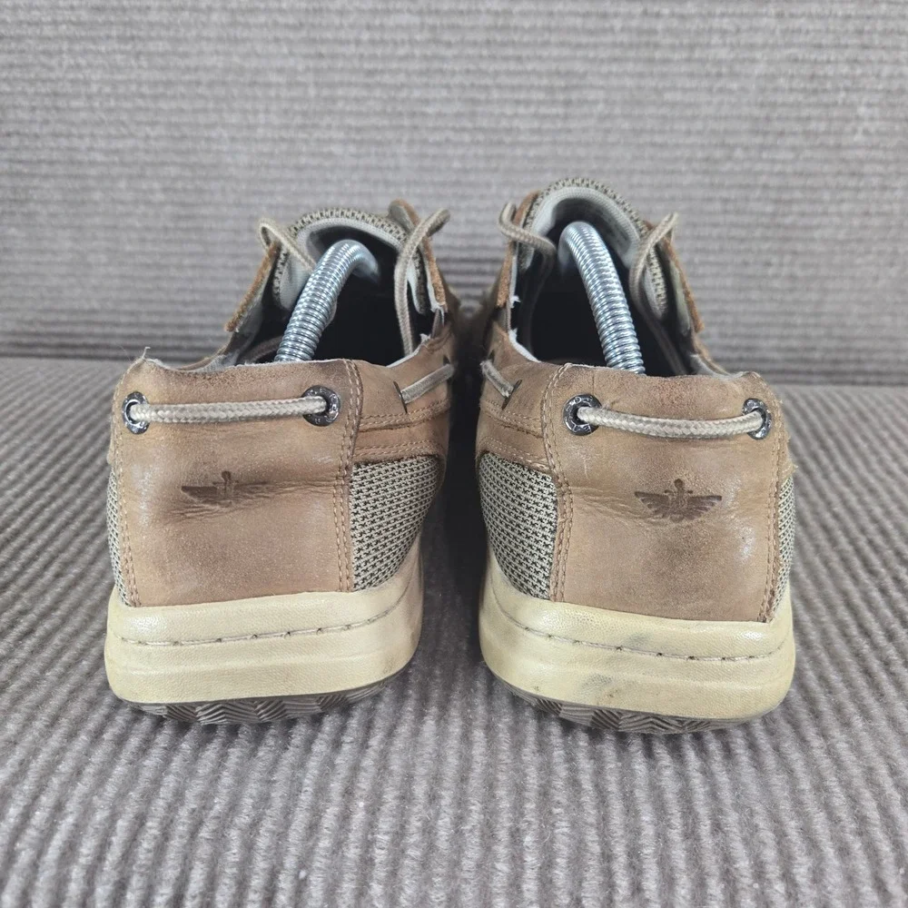 Dockers Mens 11.5W Brown Leather Mesh Moc Toe‎ Boat Shoes 90-38613
